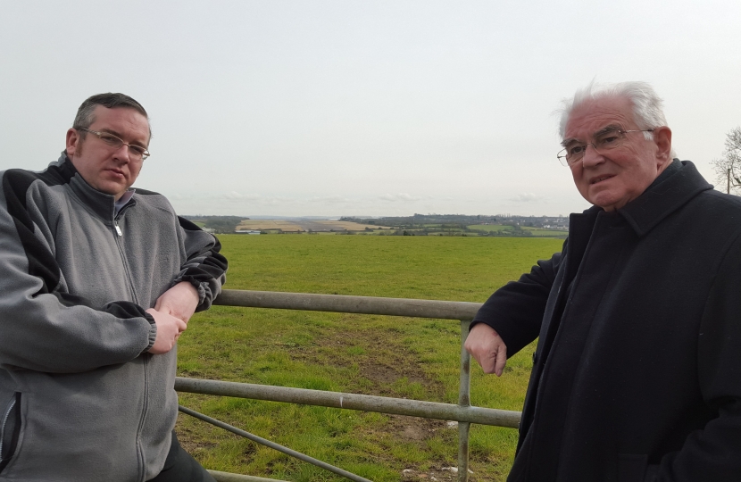 Overlooking the Airfield Site