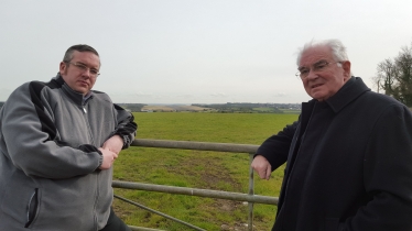 Overlooking the Airfield Site