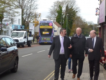 Westbury High Street with Regional Mayor