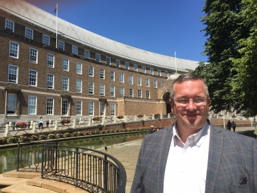 Mark outside the Council House